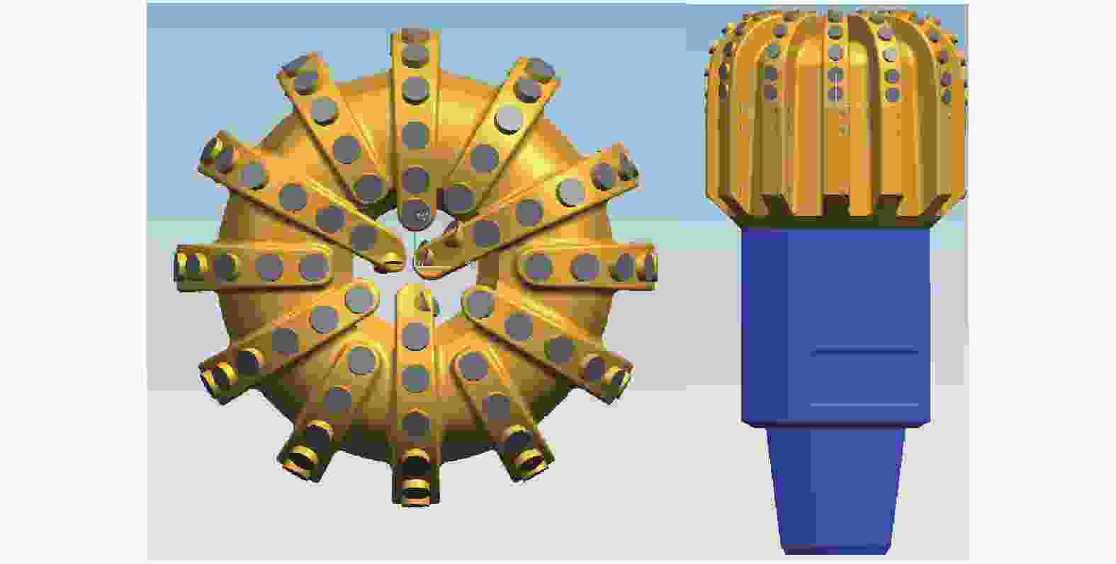 图                     孕镶金刚石钻头示意